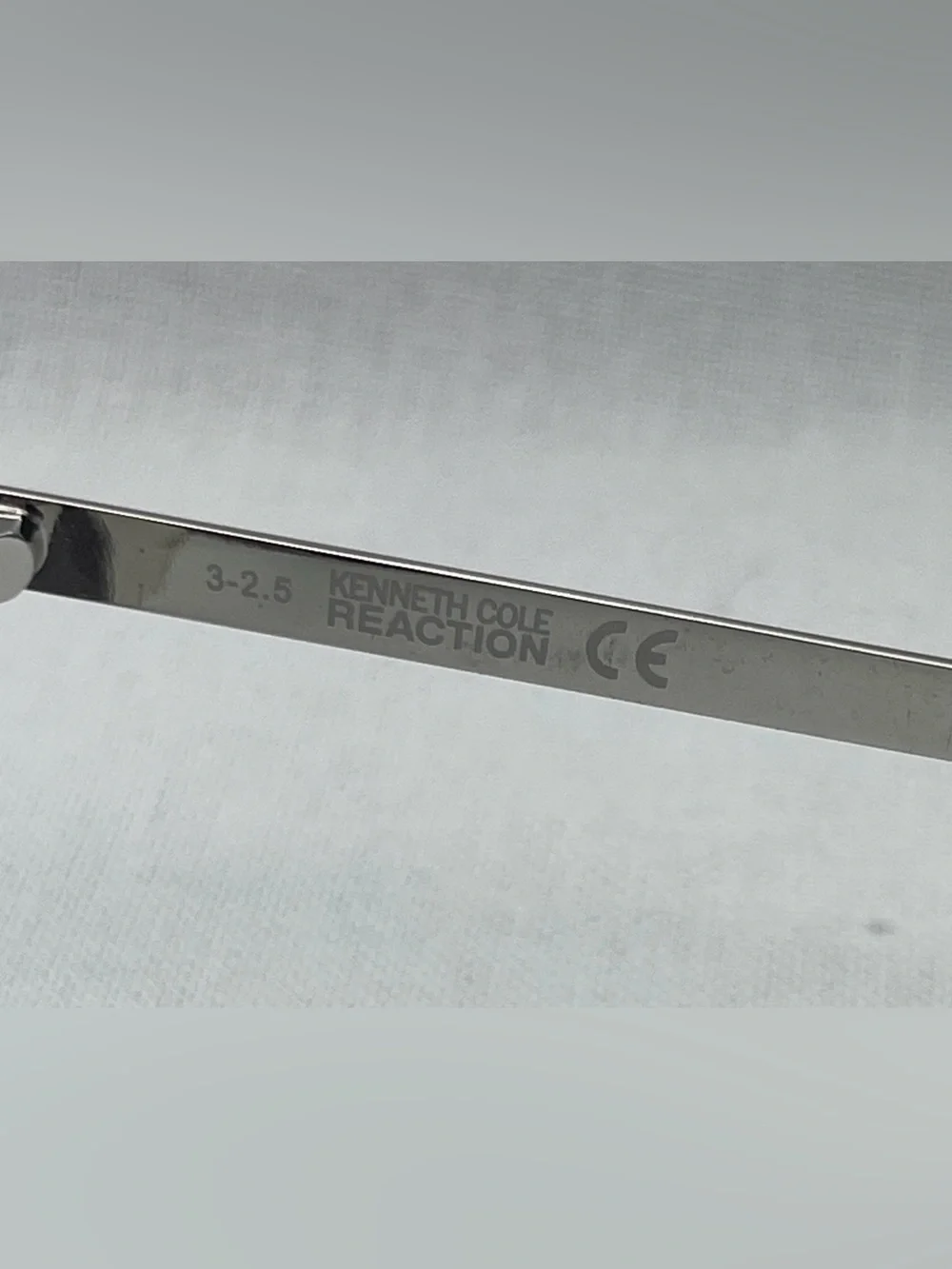 Kenneth Cole Reaction Silver Metal Eyewear Arm